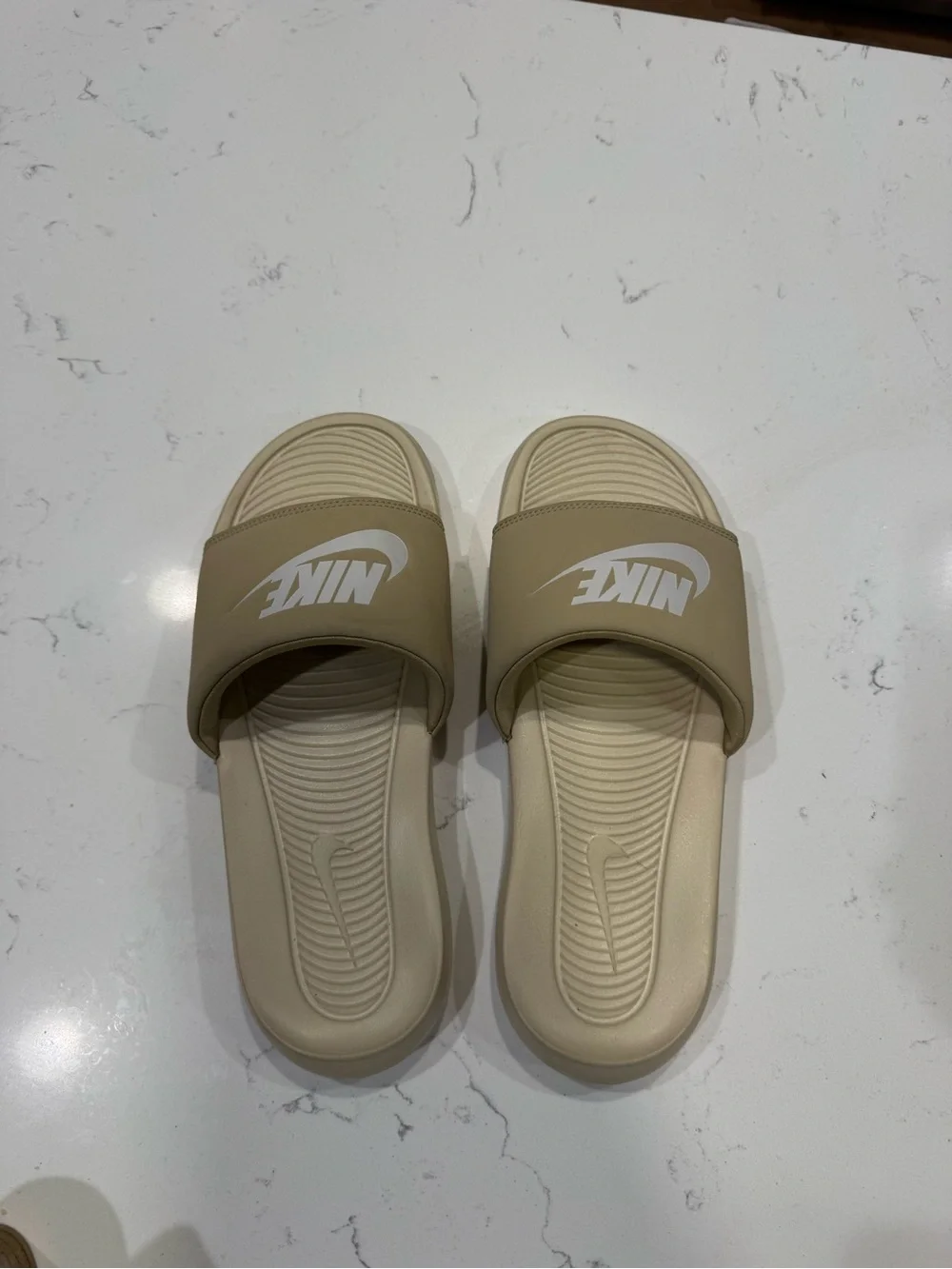 Nike Men's Victori One Slides - Limestone Tan size 8